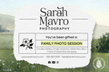 Family Session Giftcard