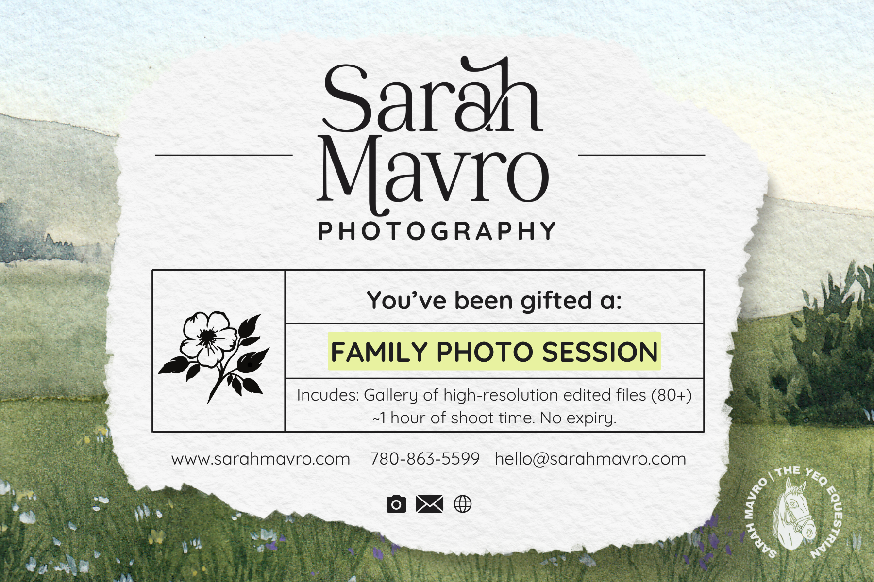 Family Session Giftcard
