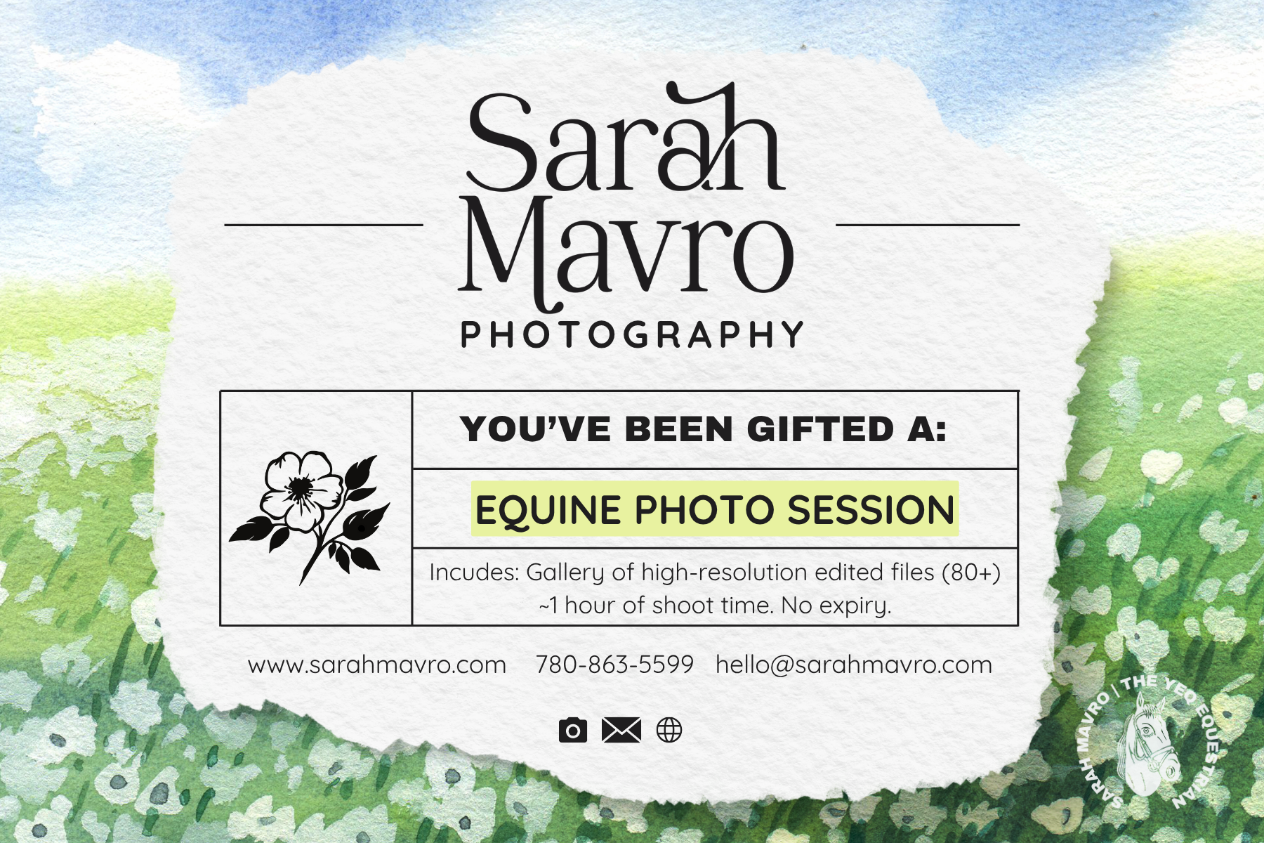 Equine Session Giftcard