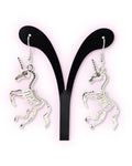 Unicorn Skeleton Earrings