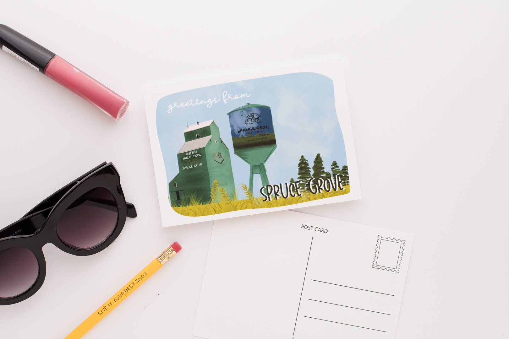 Spruce Grove Alberta Postcard