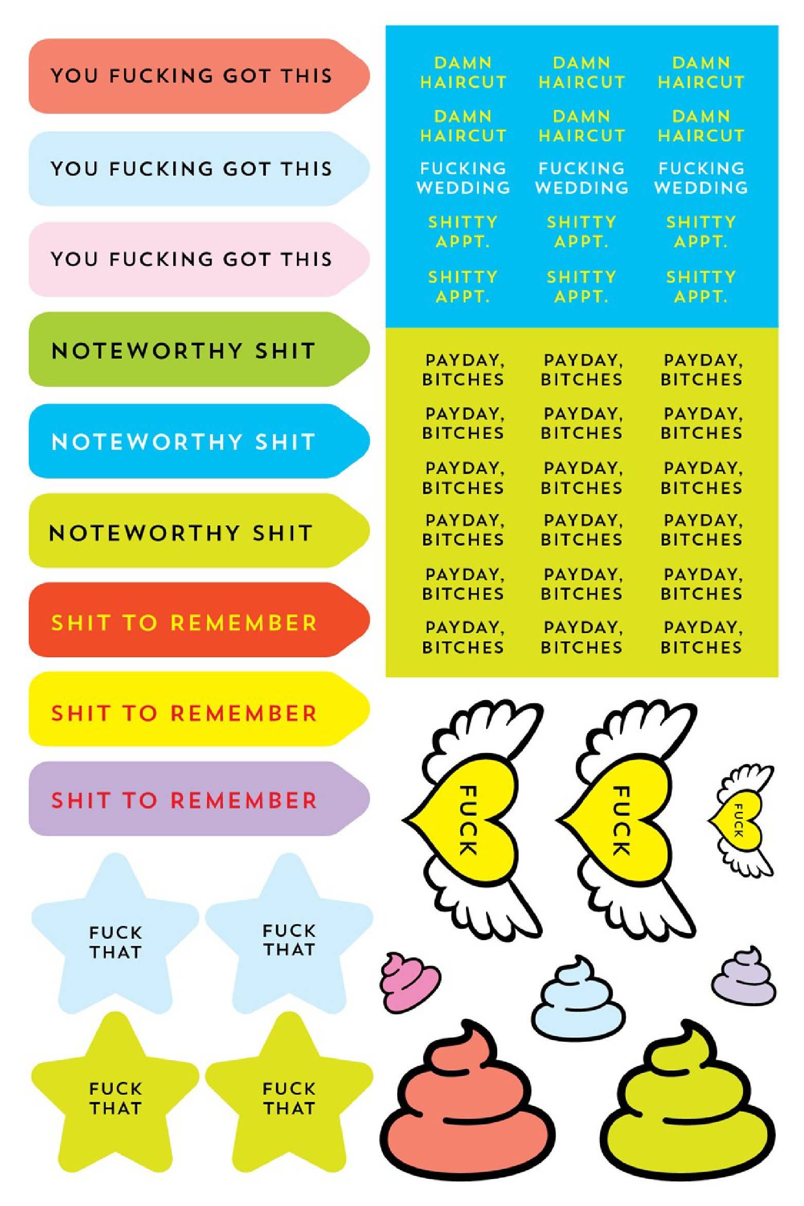 F*cking Planner Stickers