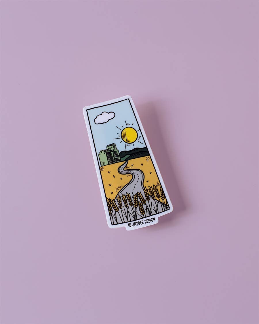 Saskatchewan Wheat Fields Matte Vinyl Sticker