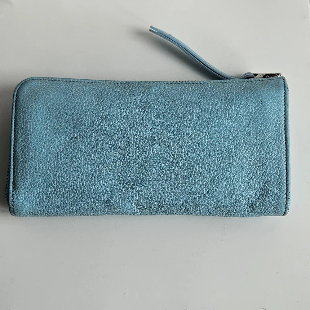 Longchamp Blue Leather Wallet